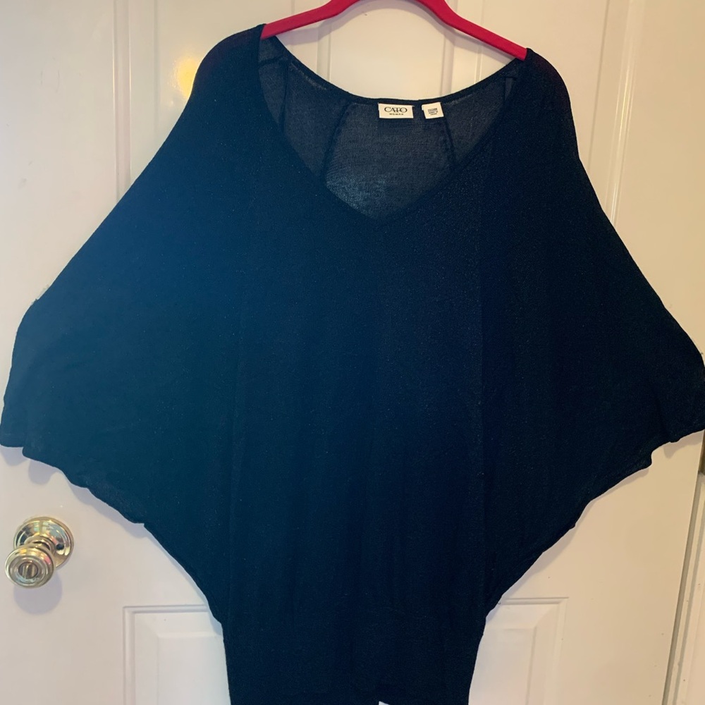 Black sparkly women’s top from Cato size 22/24W